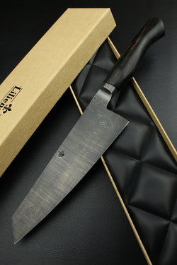 Gyuto 205 Black Ebony Dark Damascus