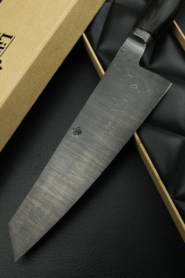 Gyuto 205 Black Ebony Dark Damascus