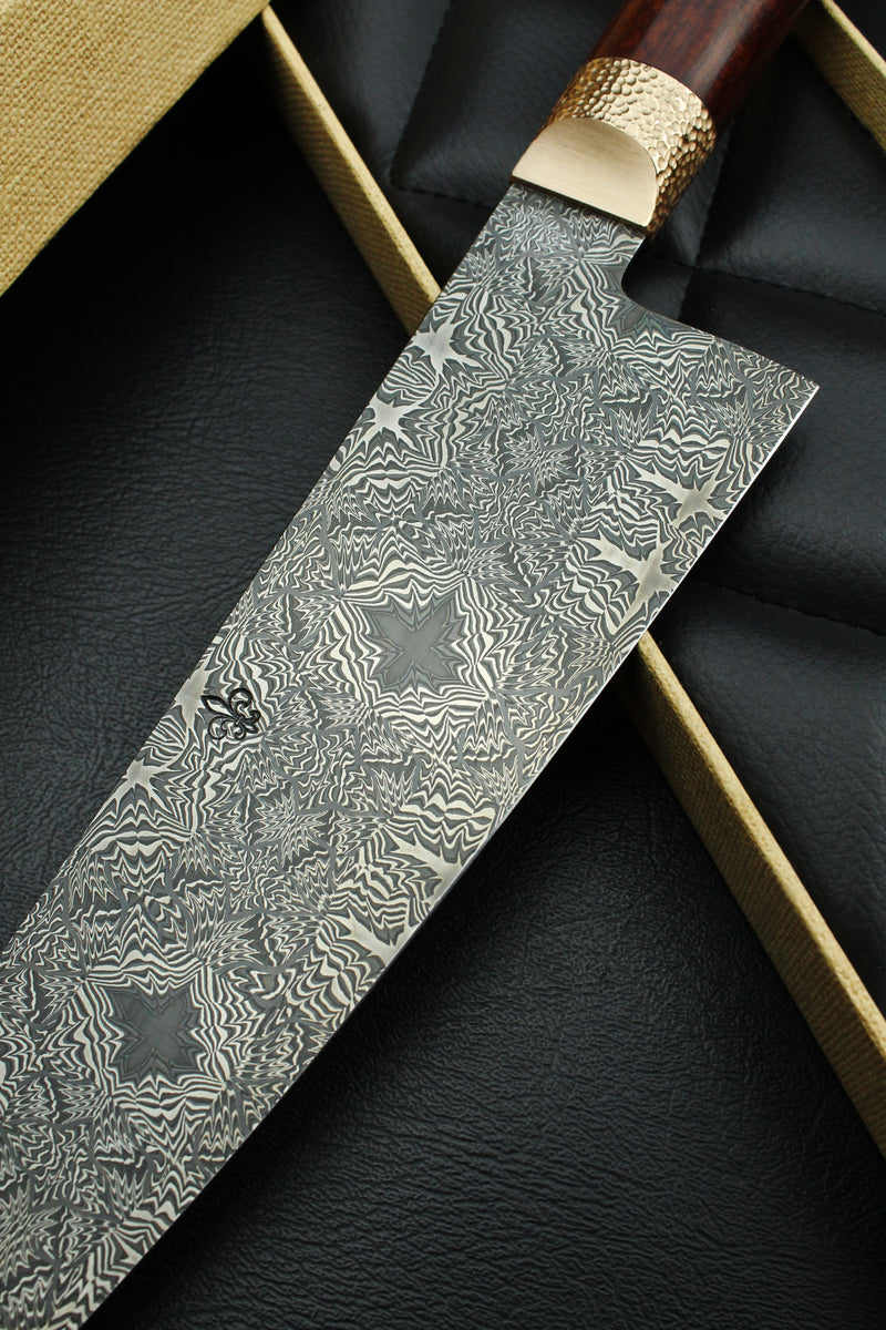 S-Damast Gyuto Snake Oval