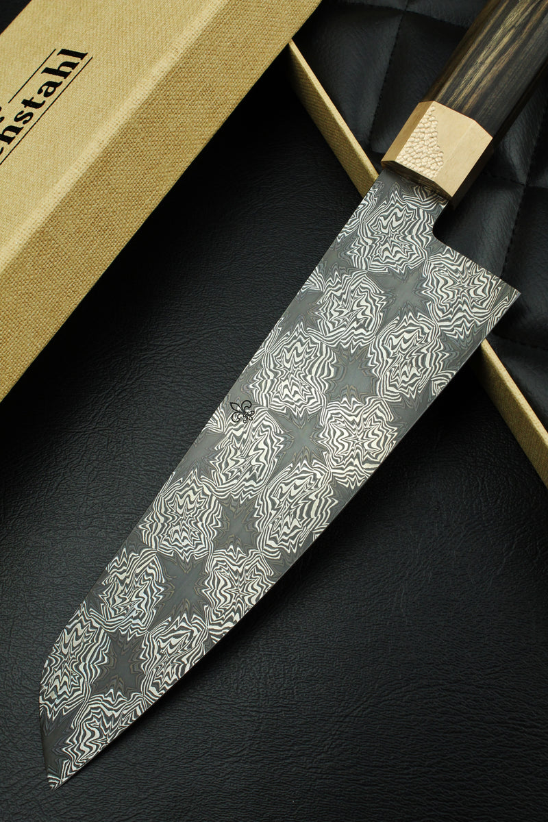 Santoku Black Star B&W Ebony