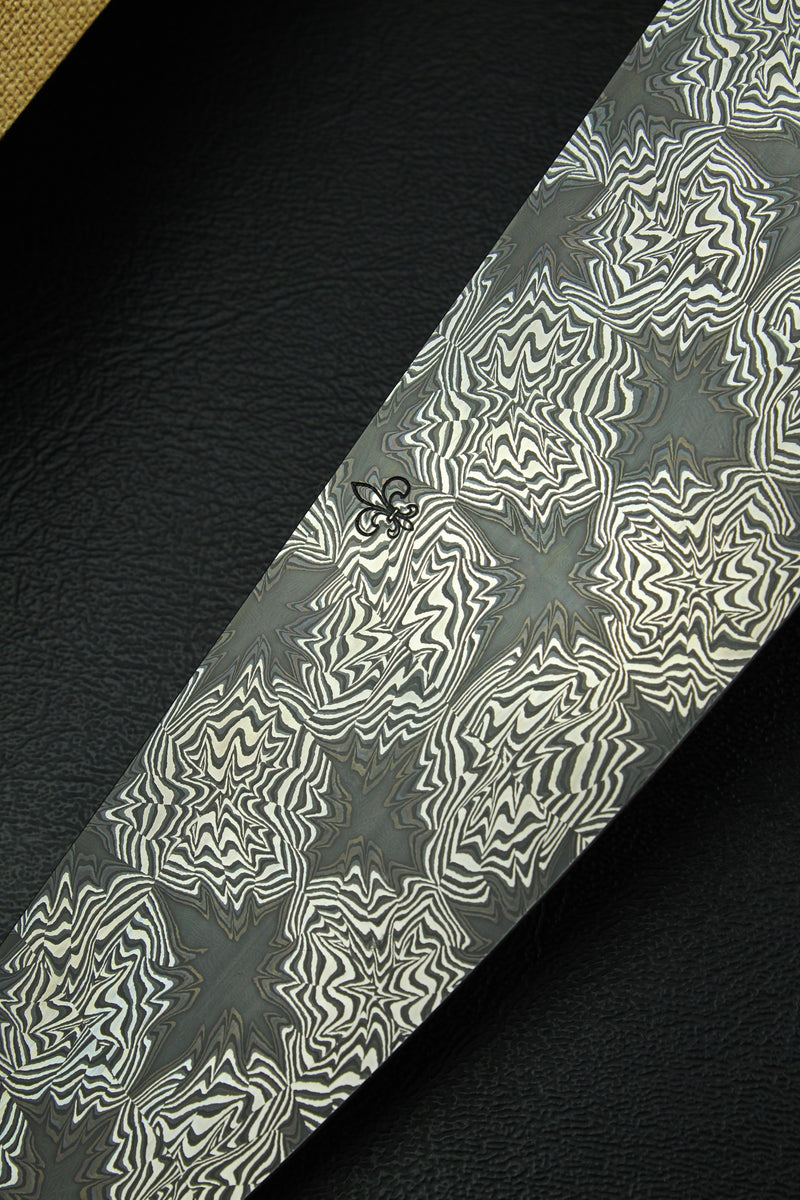 Santoku Black Star B&W Ebony