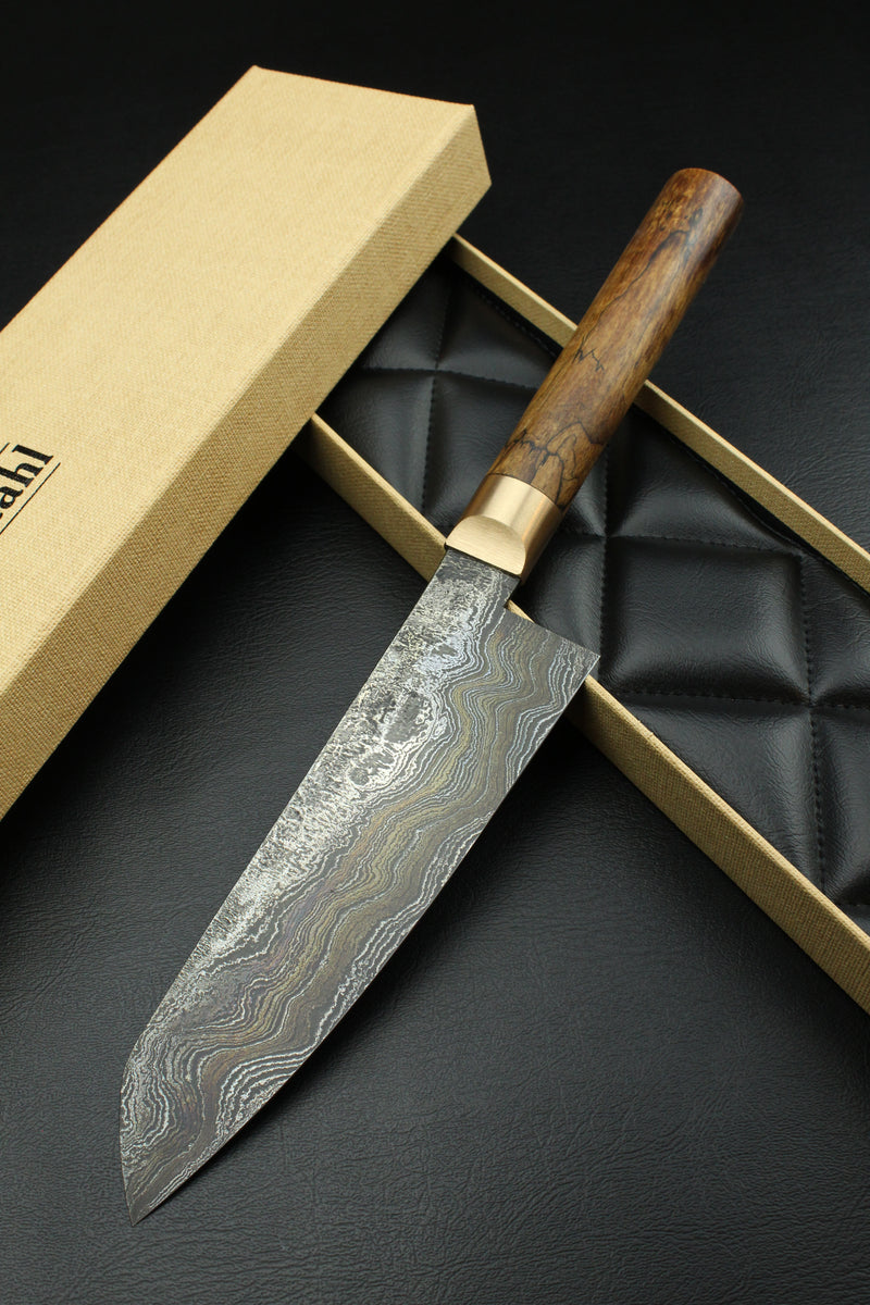 Damascus Santoku 500L German G-Walnut