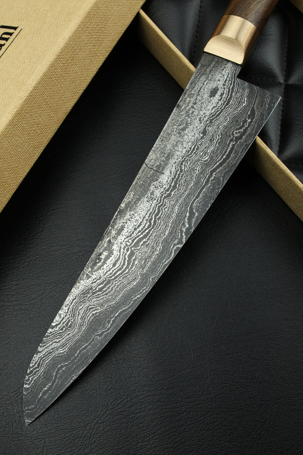 Damascus Gyuto 320L German Walnut