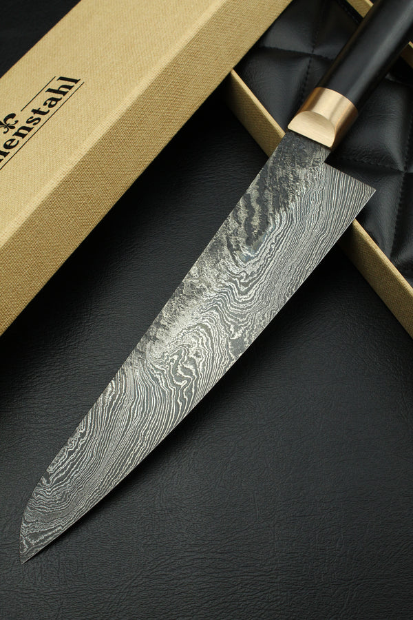 Damascus Gyuto Torsion black ebony 1.5