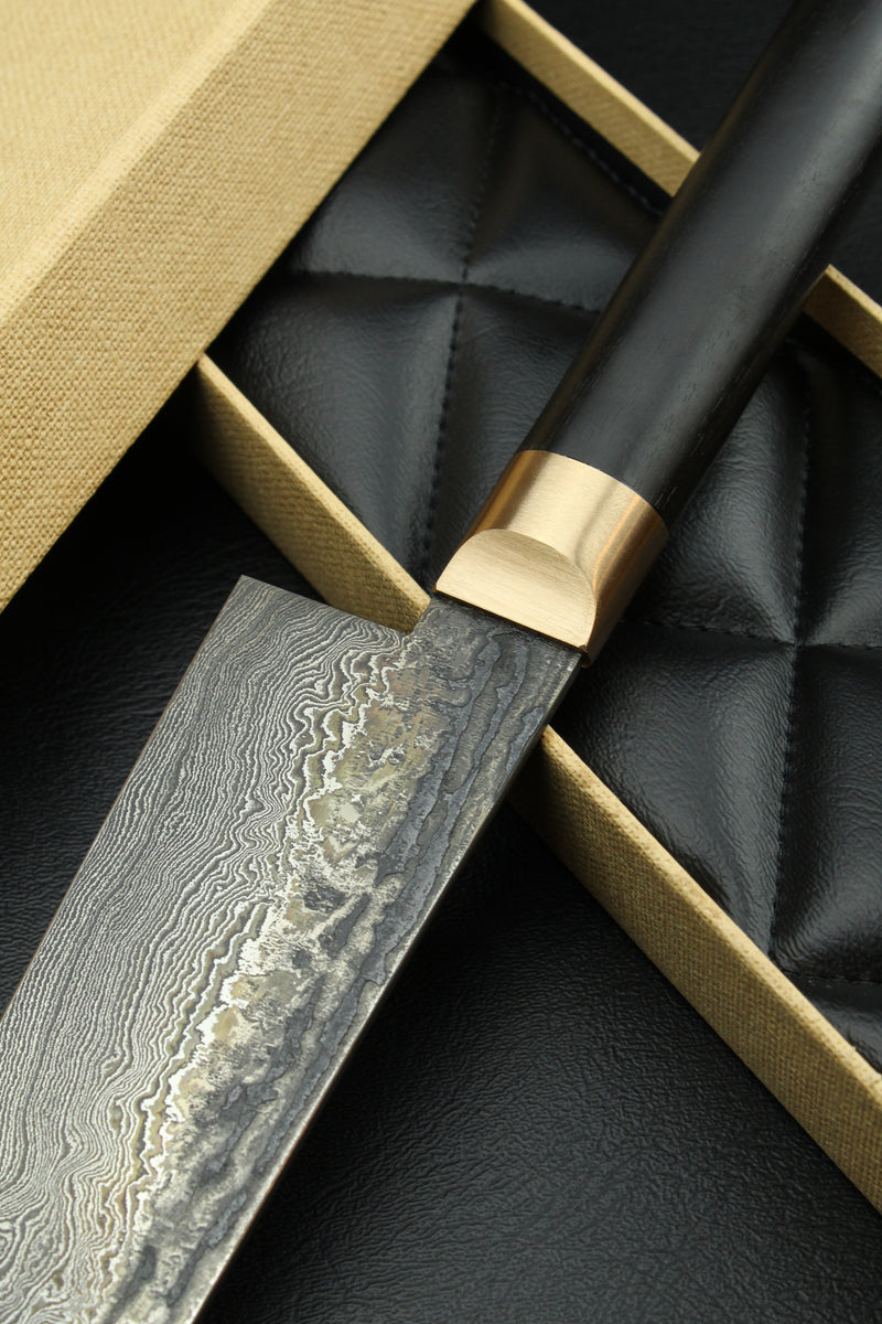 Damascus Gyuto 320L black ebony 2.0