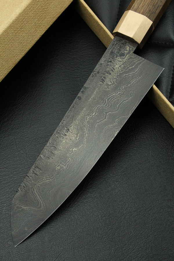 Damascus Santoku 500L Octagonal Patina 1.0