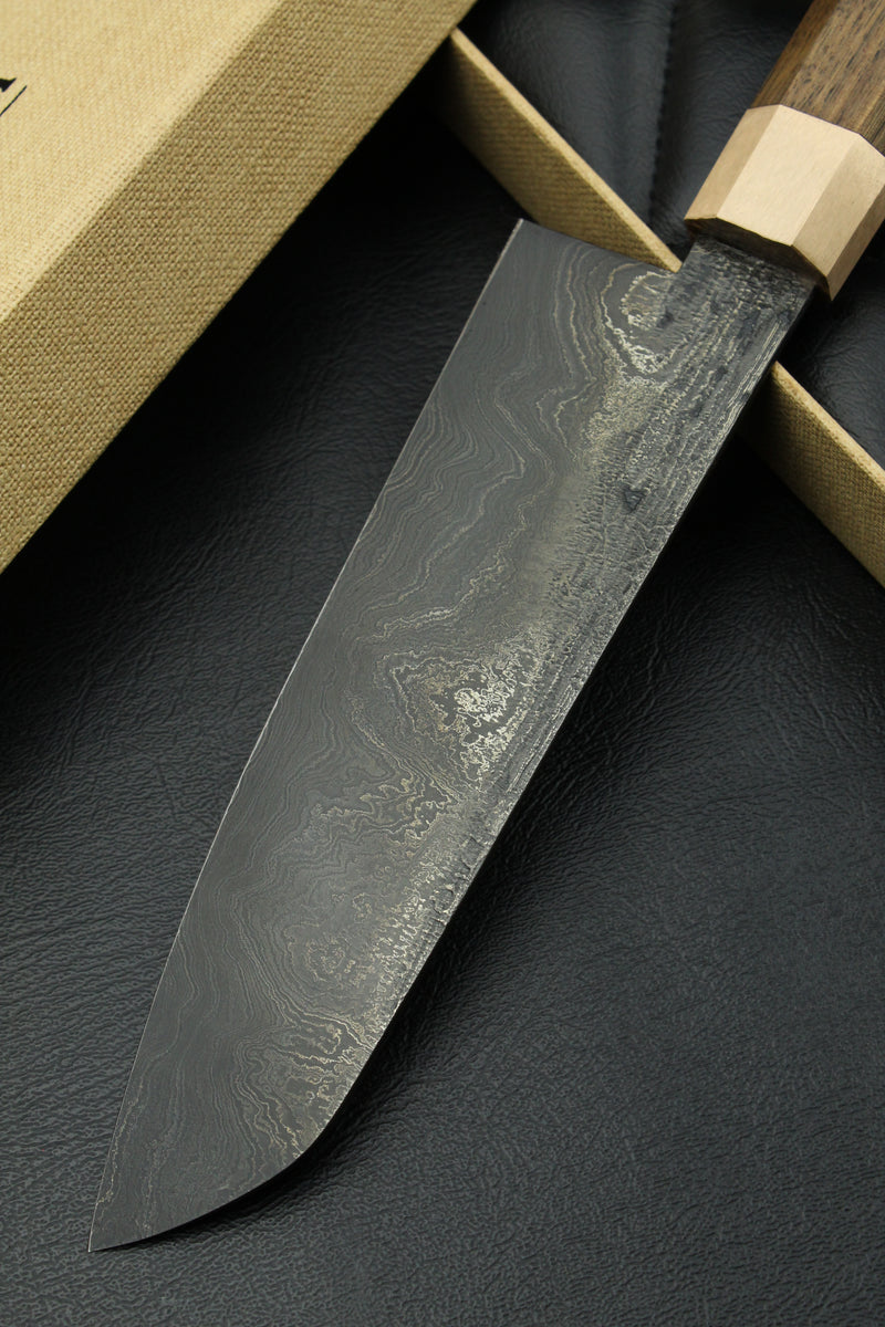 Damascus Santoku 500L Octagonal Patina 1.0