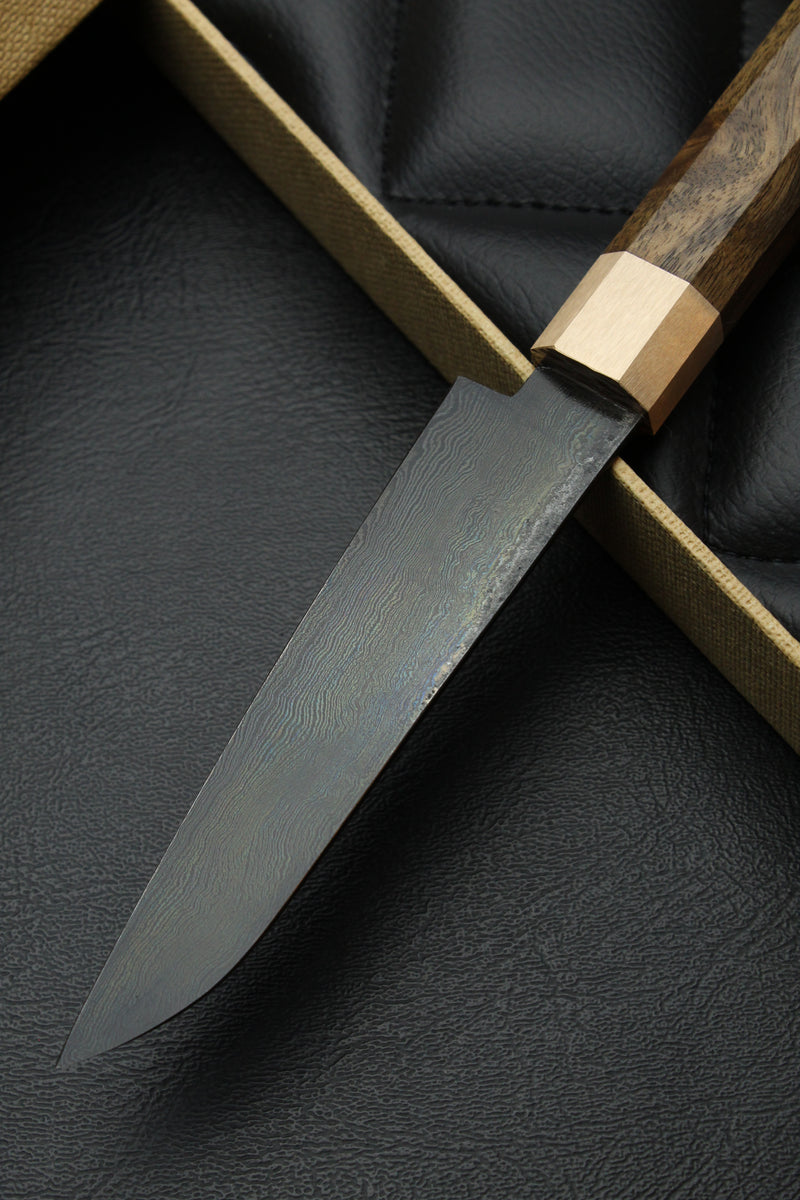 Petty Utilitiyknife Walnut black Patina