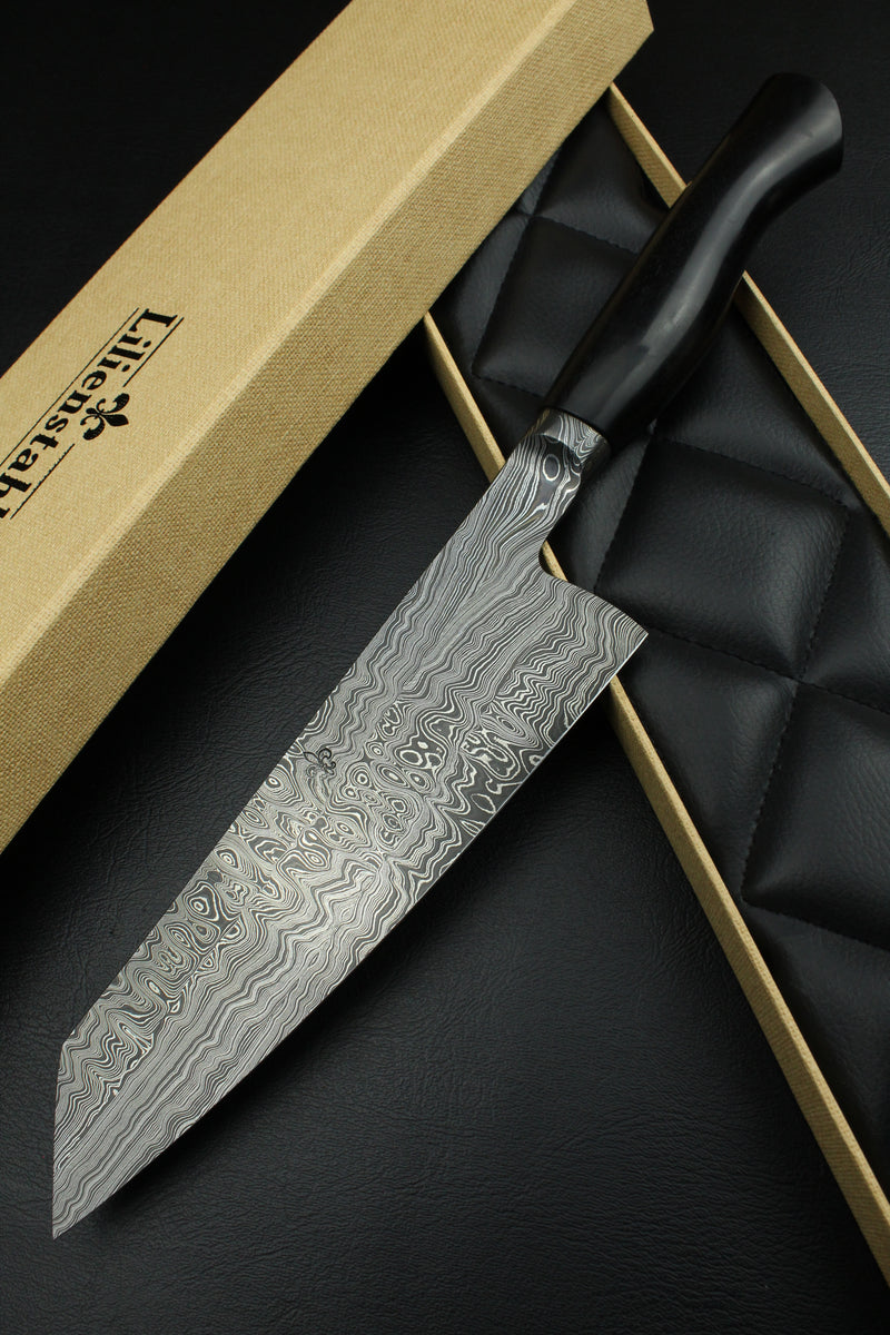 K-Tip Santoku 190 Black Ebony Torsion