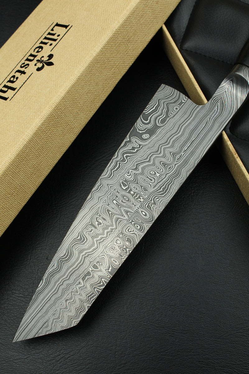 K-Tip Santoku 190 Black Ebony Torsion